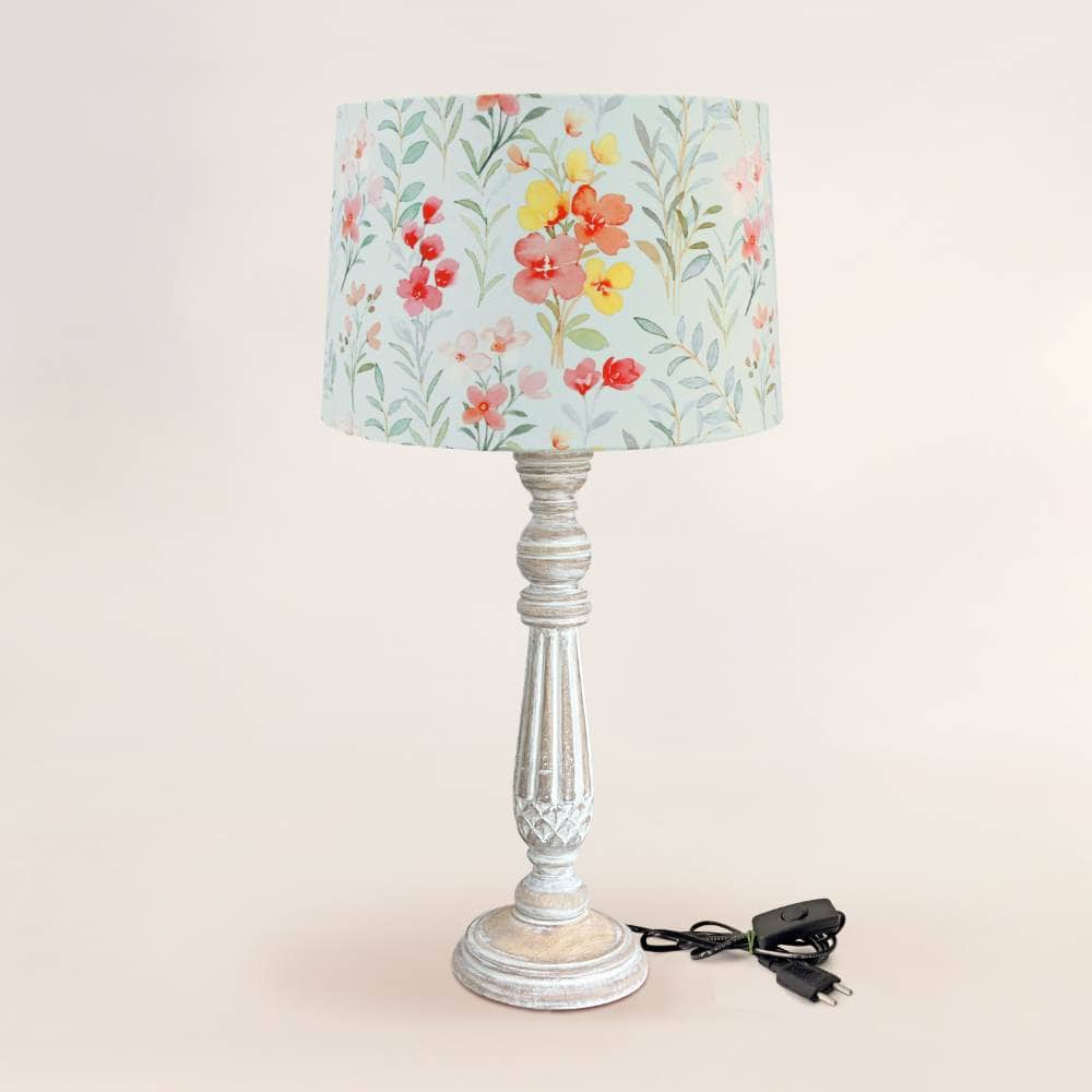 Drum Table Lamp  - English Garden