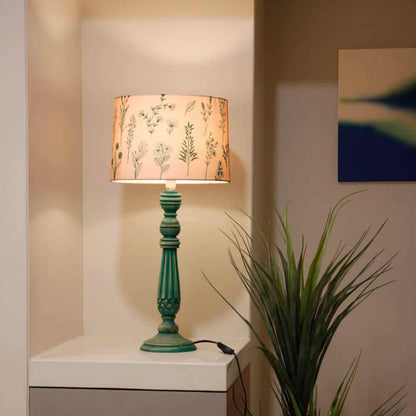 Bliss Floral Drum Table Lamp