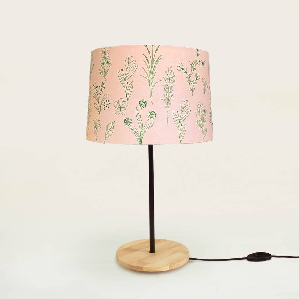 Bliss Floral Drum Table Lamp