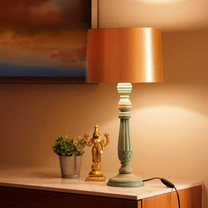 Drum Table Lamp  -  Golden Glory