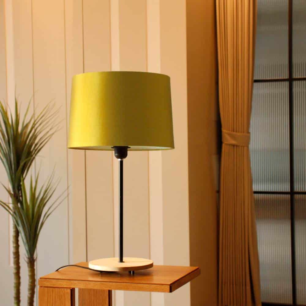 Drum Table Lamp  - Ochre Glow
