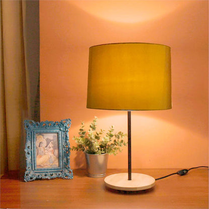 Drum Table Lamp  - Ochre Glow