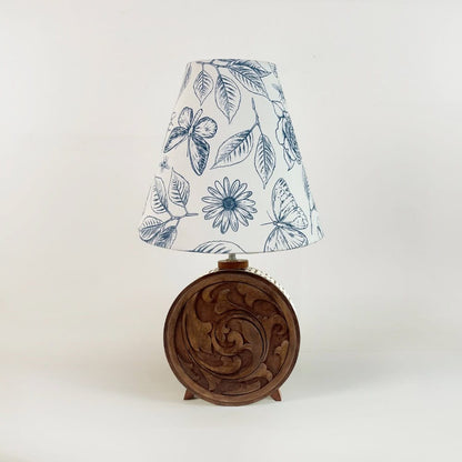 Teyon Blue Floral Lamp