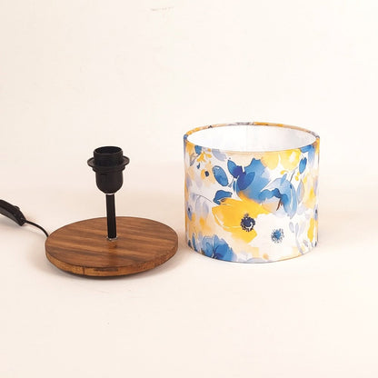 Finesta Blue Yellow Floral Lamp