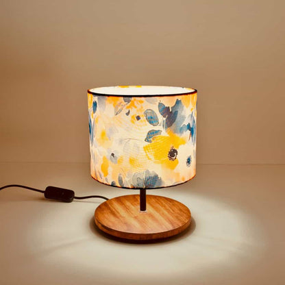 Finesta Blue Yellow Floral Lamp