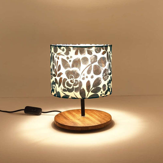 Liora Black & White Floral Lamp