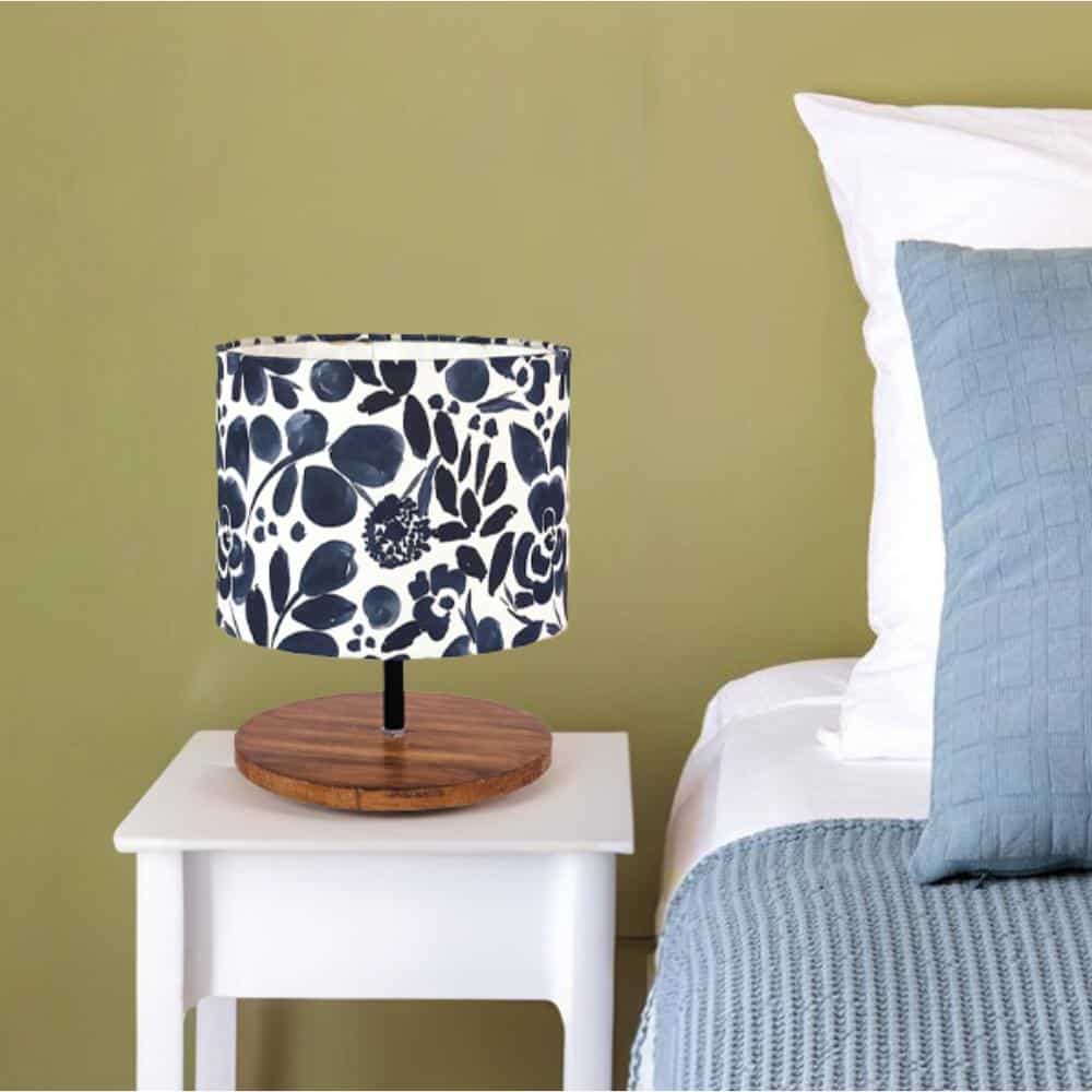 Liora Black & White Floral Lamp