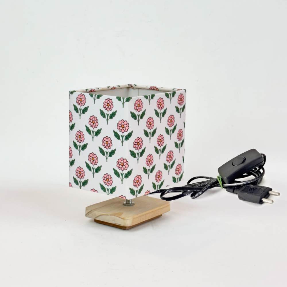 Chavi Block Print Floral Lamp