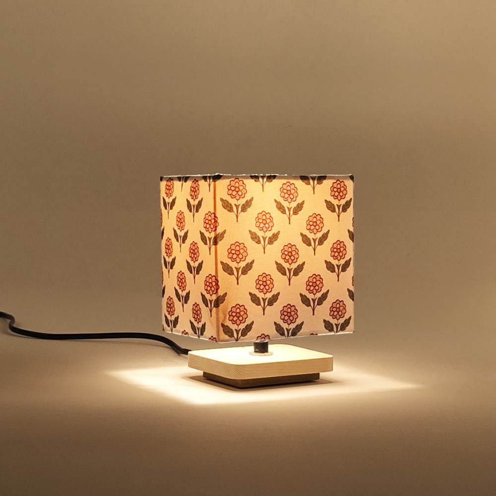 Chavi Block Print Floral Lamp