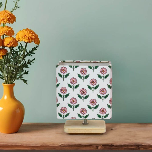 Chavi Block Print Floral Lamp