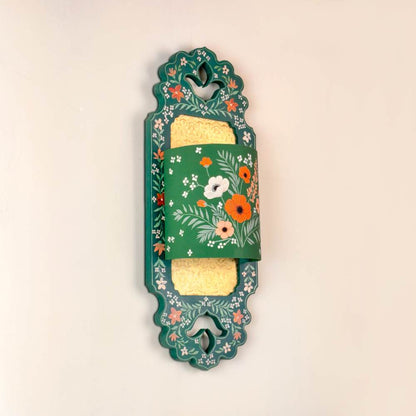 Emerald Meadow Green Floral Wall Lamp