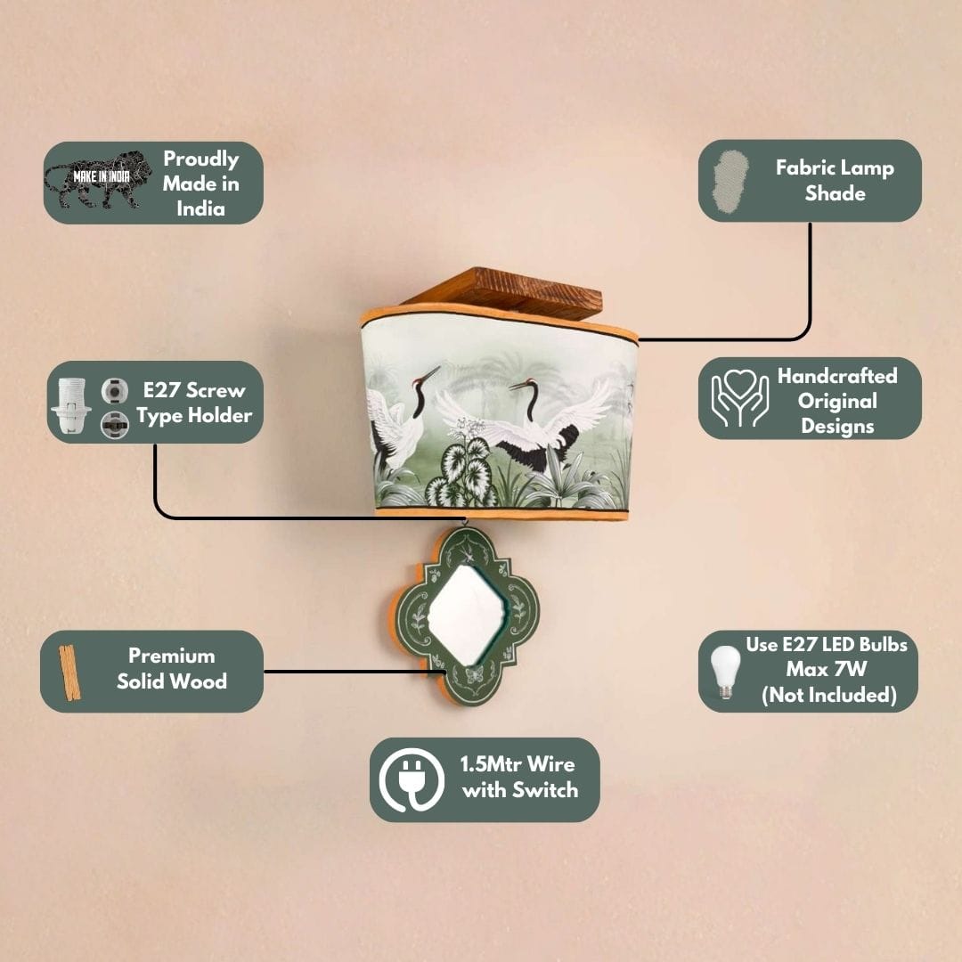 Wetland Reverie Artistic Wall Lamp