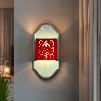 Crimson Petal Floral Wall Lamp