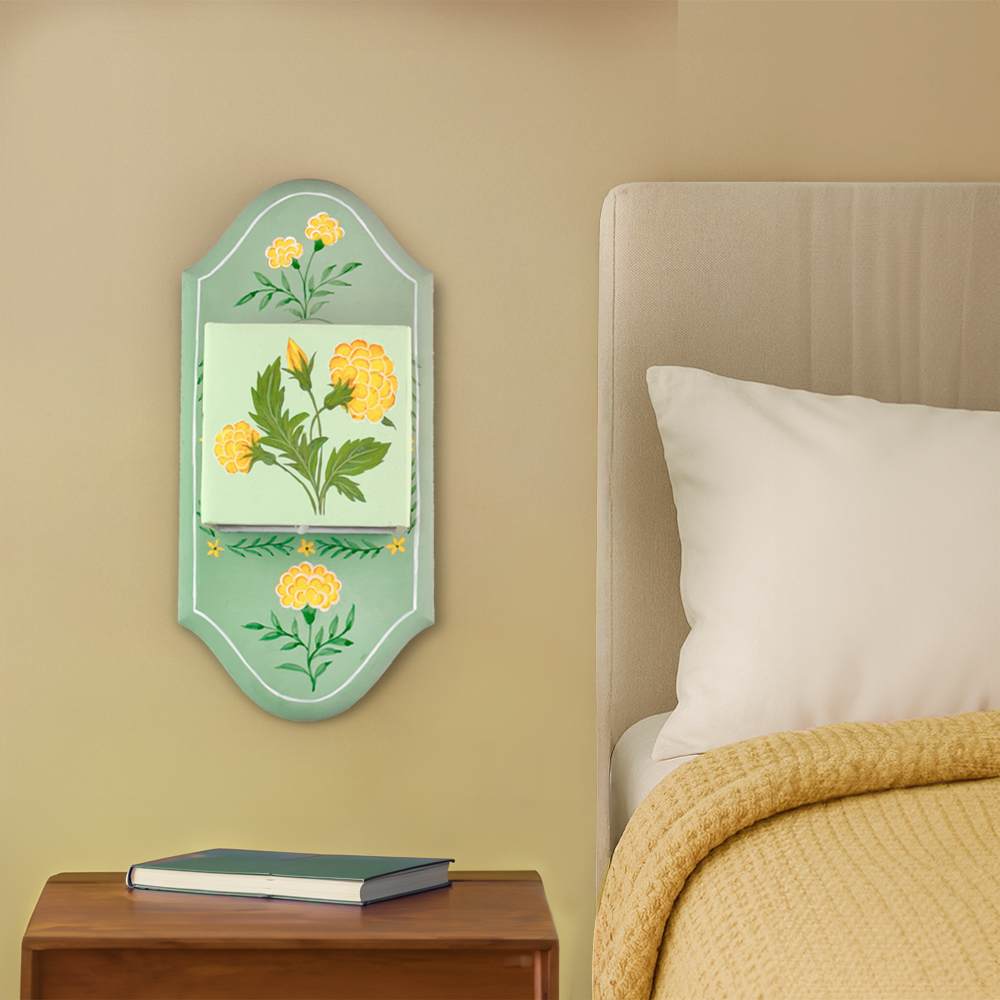 Marigold Haven Floral Wall Lamp