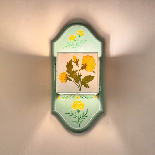 Marigold Haven Floral Wall Lamp
