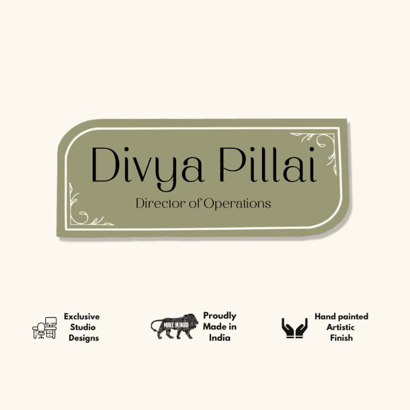 Sage Reverie Desk Nameplate