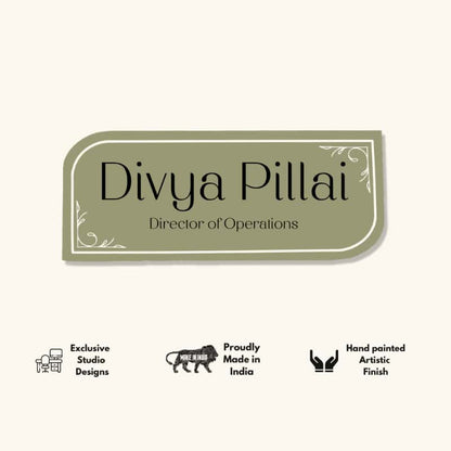 Sage Reverie Desk Nameplate