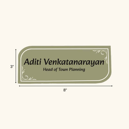 Sage Reverie Desk Nameplate