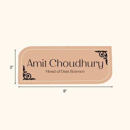 Terracotta Terrazzo Desk Nameplate