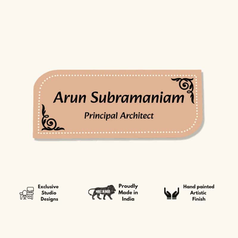 Terracotta Terrazzo Desk Nameplate