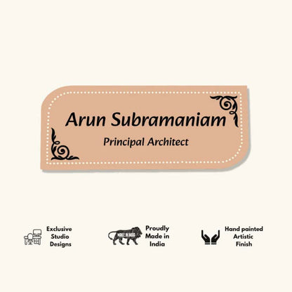 Terracotta Terrazzo Desk Nameplate