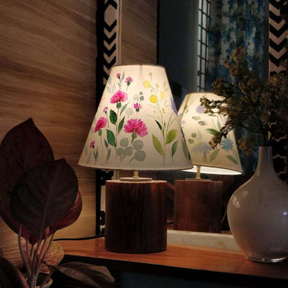 Cone Table Lamp - Flower Garden Lamp Shade - rangreli