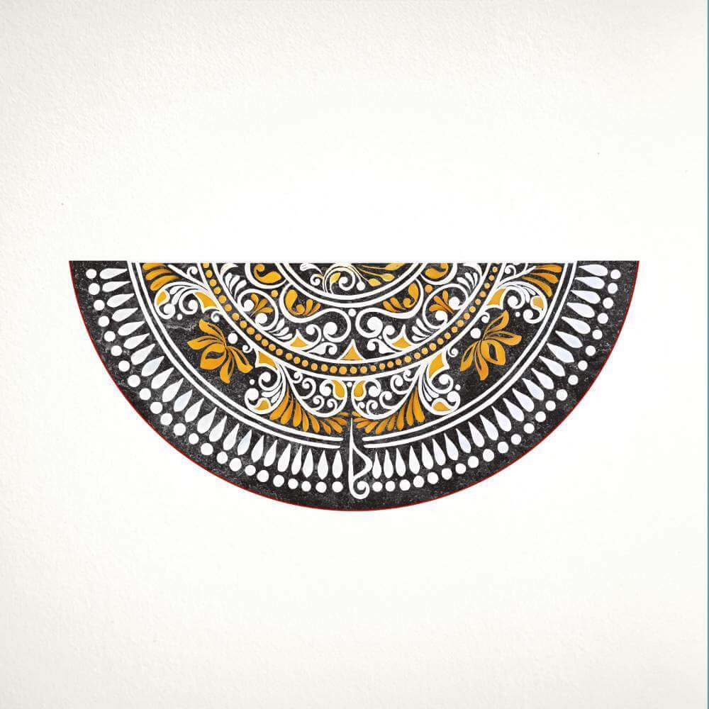 Iraya - Semicircle Handpainted Rangoli