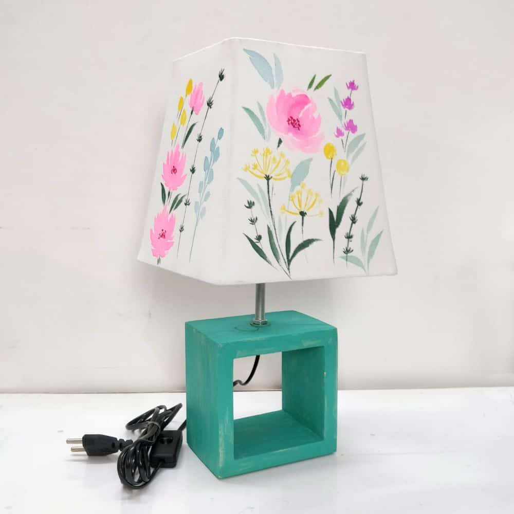 Empire Table Lamp - Beautiful light Floral Lamp Shade - rangreli