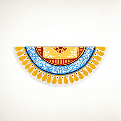 Saanjh - Semicircle Handpainted Rangoli