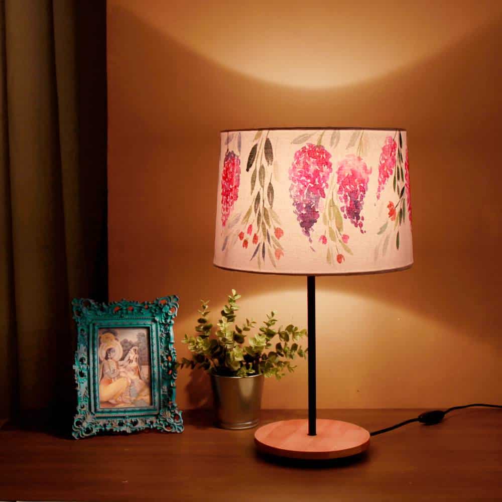 Drum Table Lamp  - Flower shower