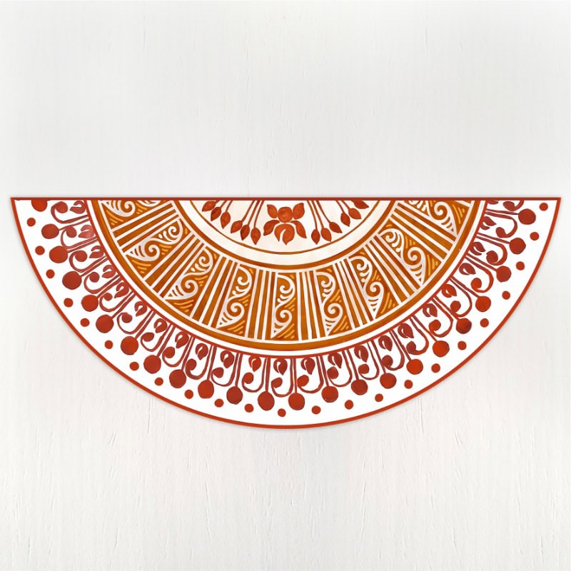 Radhachura Semicircle Rangoli