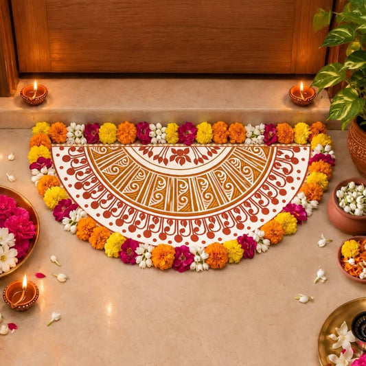 Radhachura Semicircle Rangoli