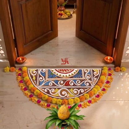 Chaitri Semicircle Rangoli