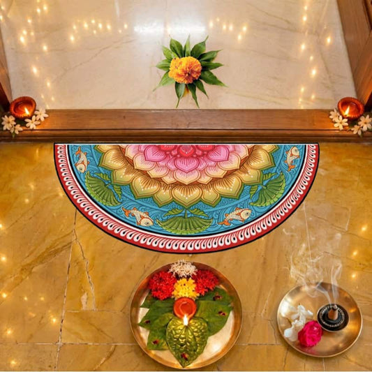 Kamalmandal Semicircle Rangoli