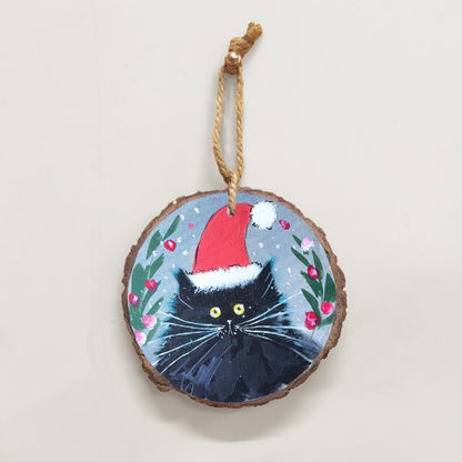 Santa Kitty Magic - Christmas Ornament