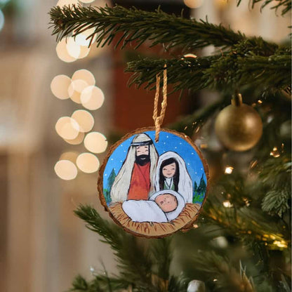 Holy Night Nativity - Christmas Ornament