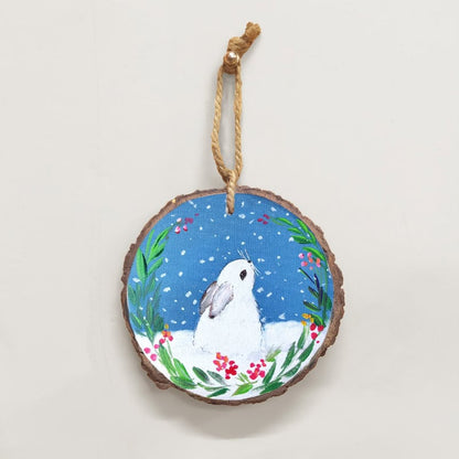 Winter Rabbit - Christmas Ornament