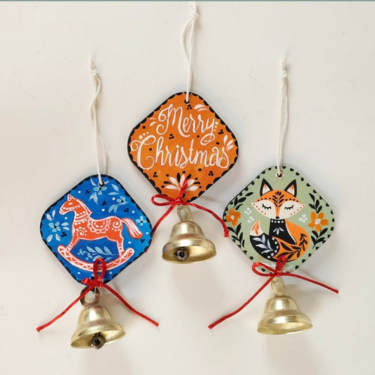 Woodland Jingle Trio – Bell Ornaments Set