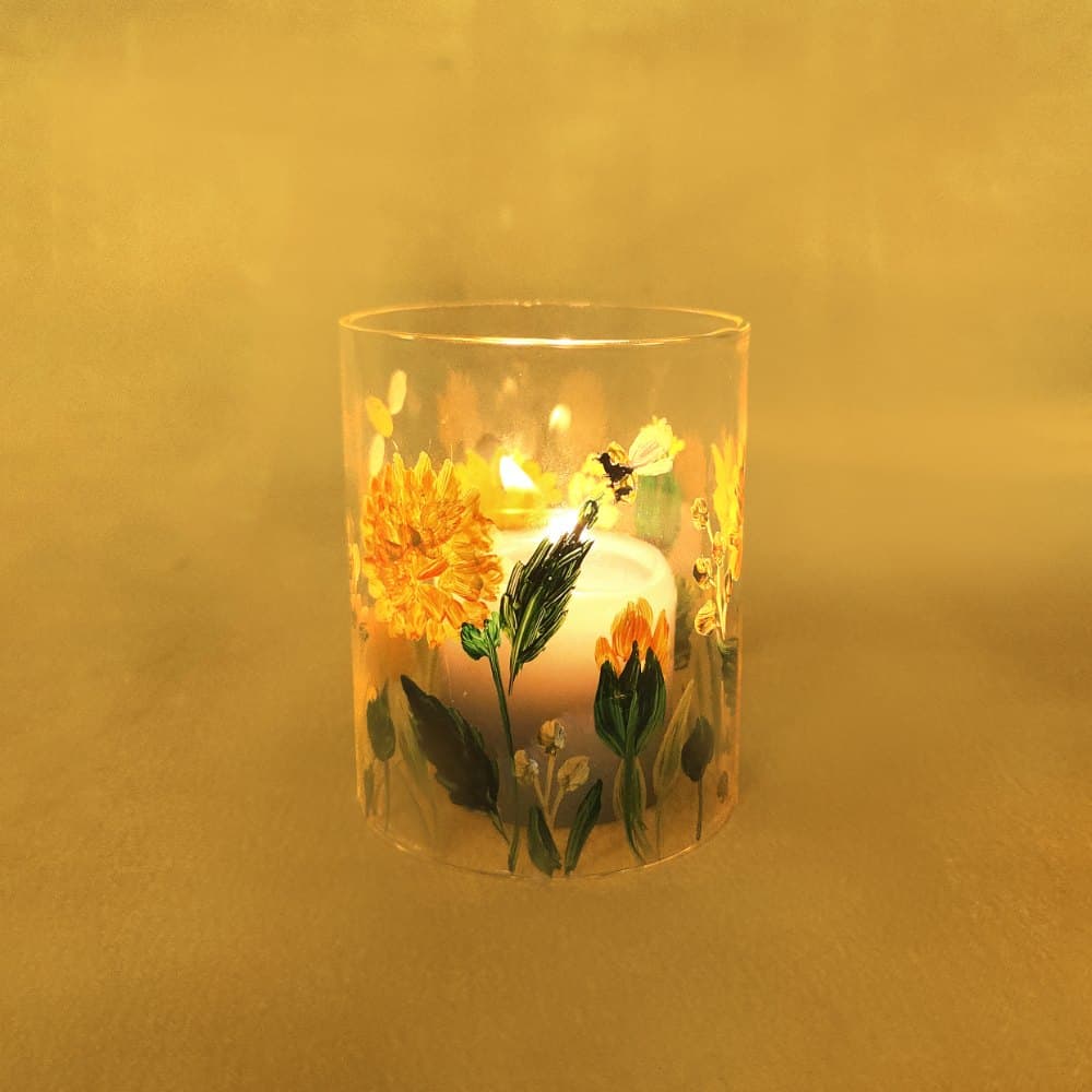 Sunlit Meadow - Glass Votive - Rangreli