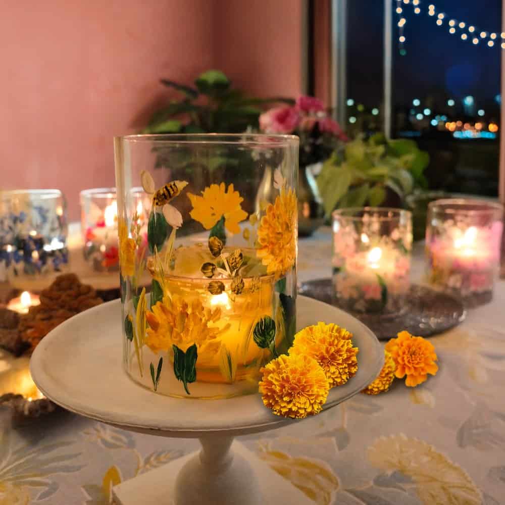 Sunlit Meadow - Glass Votive - Rangreli