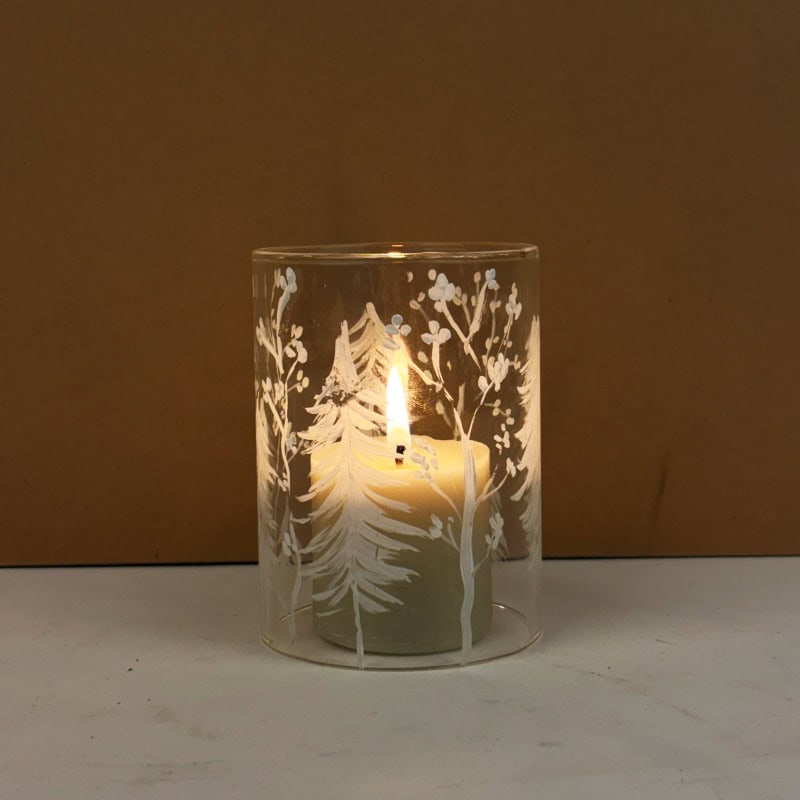 Frosted Pine - Glass Votive