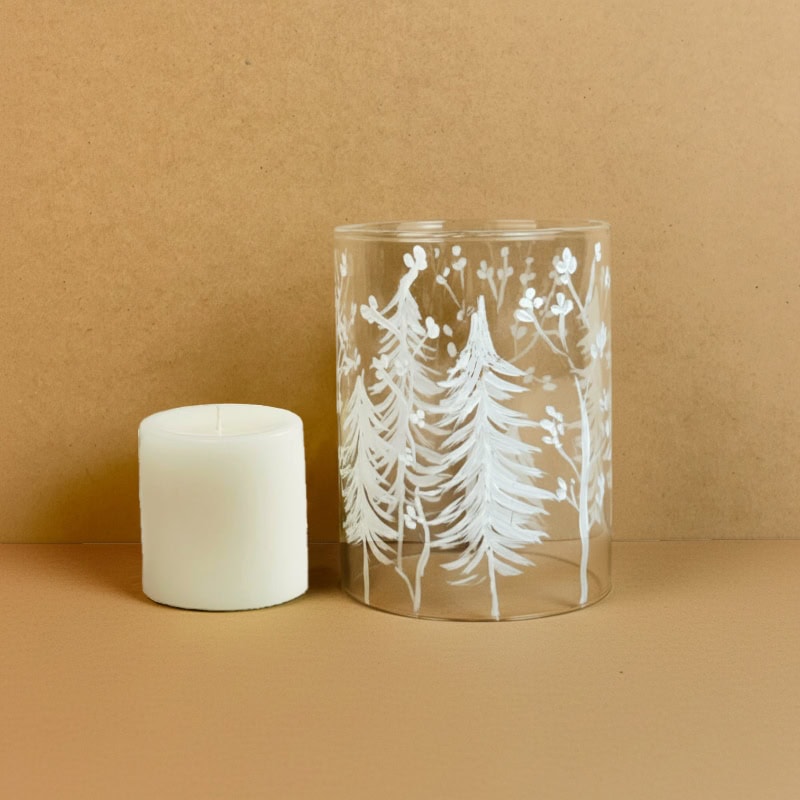 Frosted Pine - Glass Votive