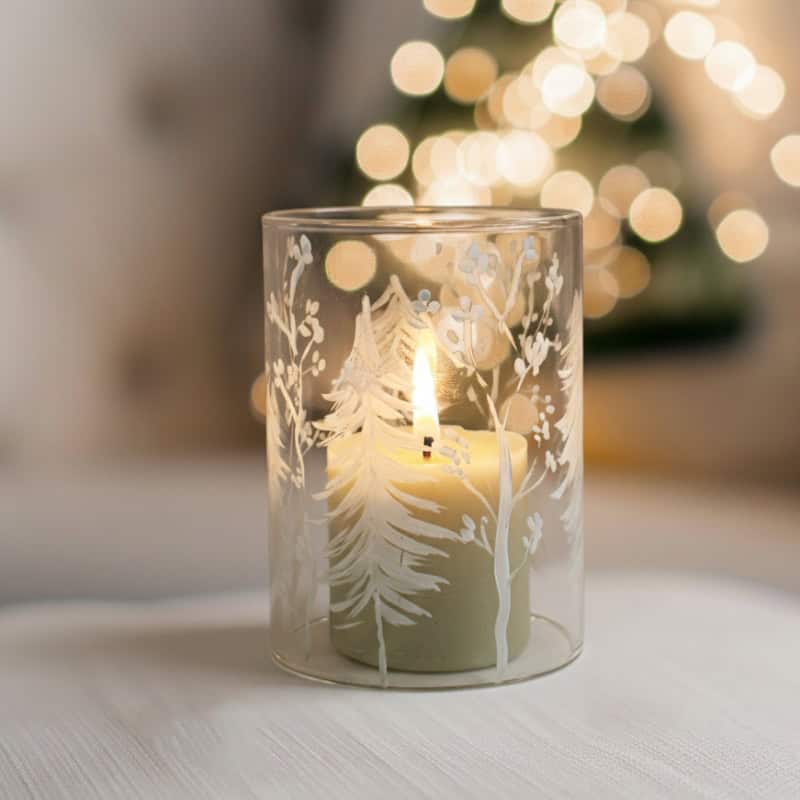 Frosted Pine - Glass Votive