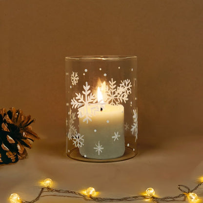 Crystal Snow - Glass Votive