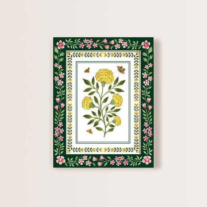 Set of 3 ethnic floral wall art - Rangreli