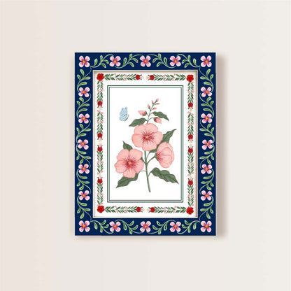 Set of 3 ethnic floral wall art - Rangreli