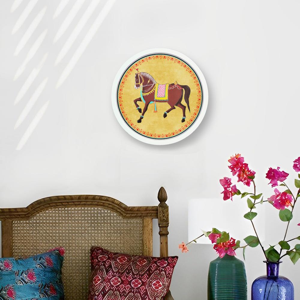 Horse Pichwai Style Wall Art Frames Style 2