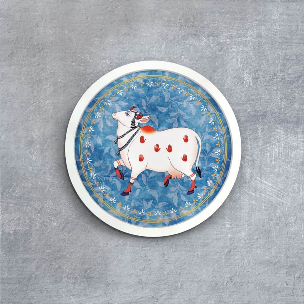 Cow Pichwai Style Wall Art Frames - Style 2 - rangreli