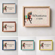 Load image into Gallery viewer, Printed Framed Name plate - Ashw - rangreli
