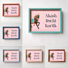 Load image into Gallery viewer, Printed Framed Name plate - Ashw - rangreli
